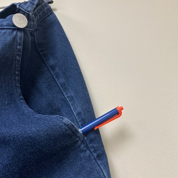 Denim plus size mini skort - Picture 3 of 10